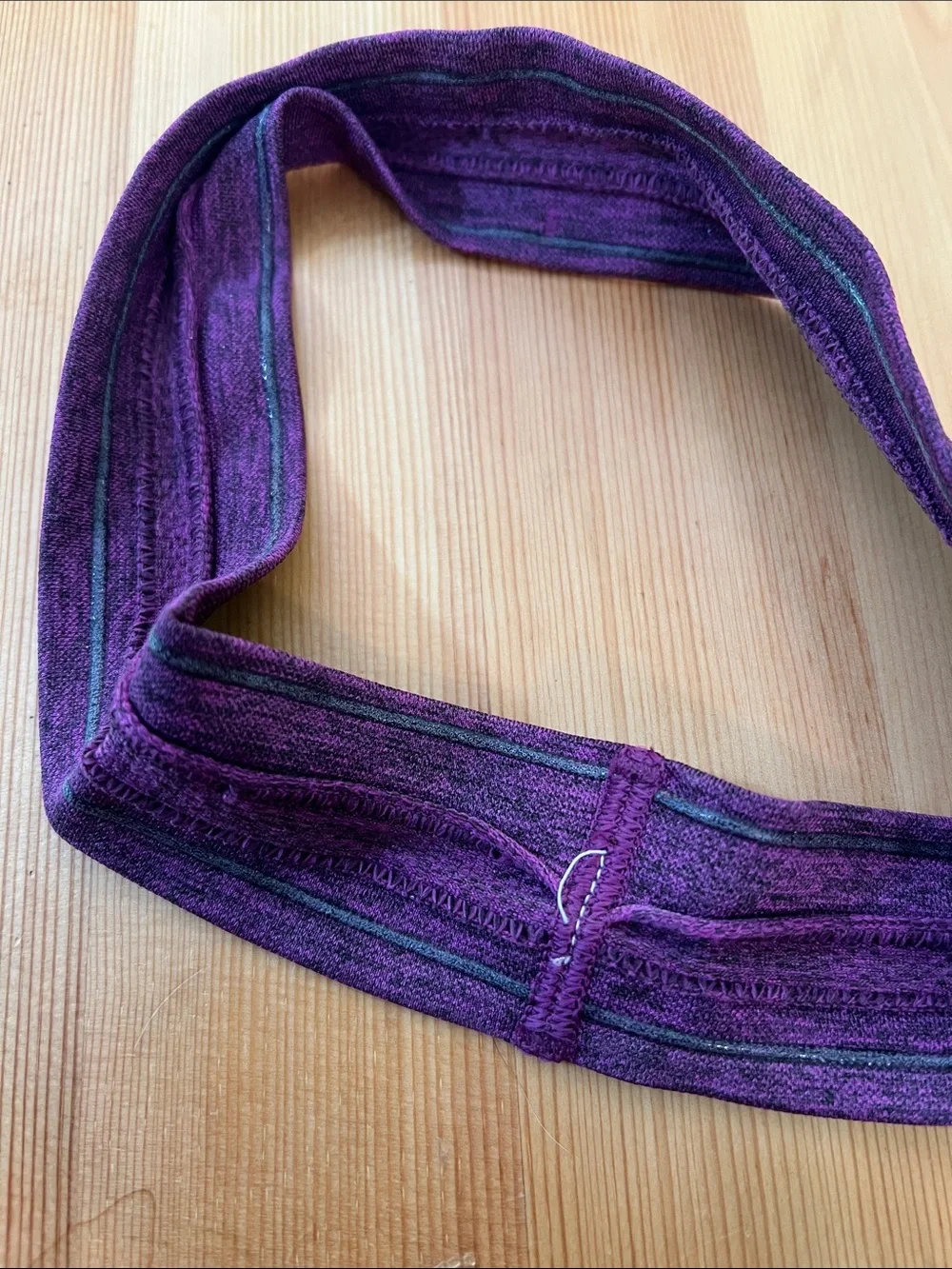 Lululemon Set of 2 Headbands, grey and purple